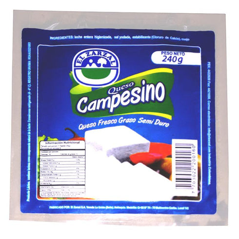 QUESO BLANCO 240G ZARZAL